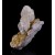Calcite on Fluorite (fluorescent) Moscona Mine M04488